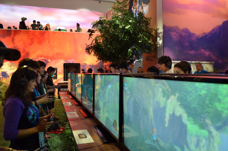 There were around 80 monitors set up for the 40 minute demo